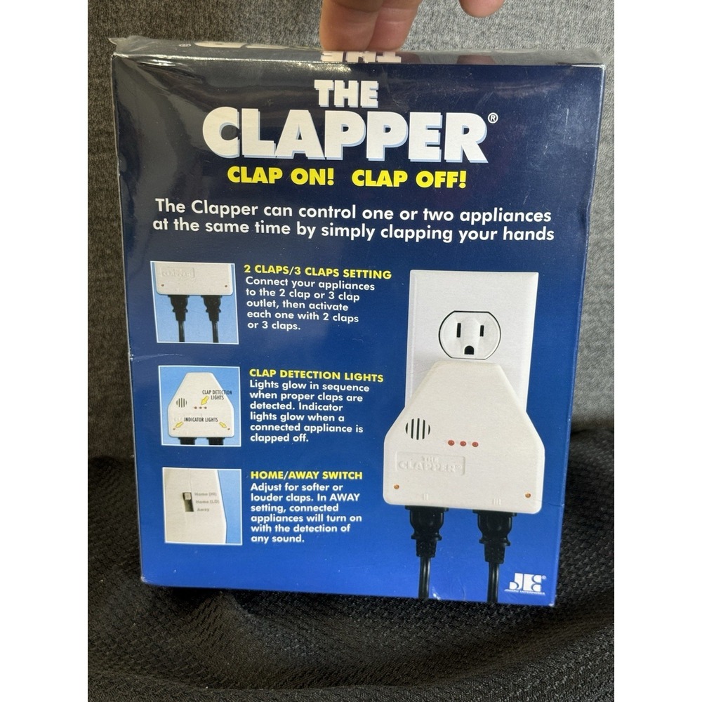 Vintage 1998 The Clapper Original Sound Activated On/Off Switch Outlet Lamp - Picture 3 of 8